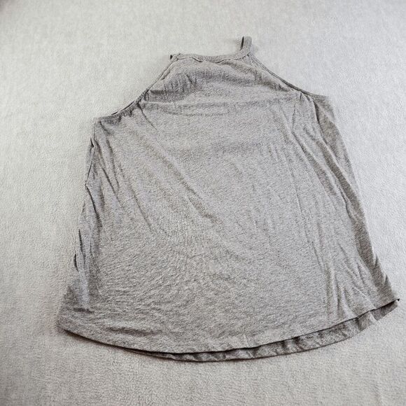 Torrid Top Women 2 Gray Floral O Ring Front Sleeveless Slim Fit Halter Neck Tank - Picture 9 of 10